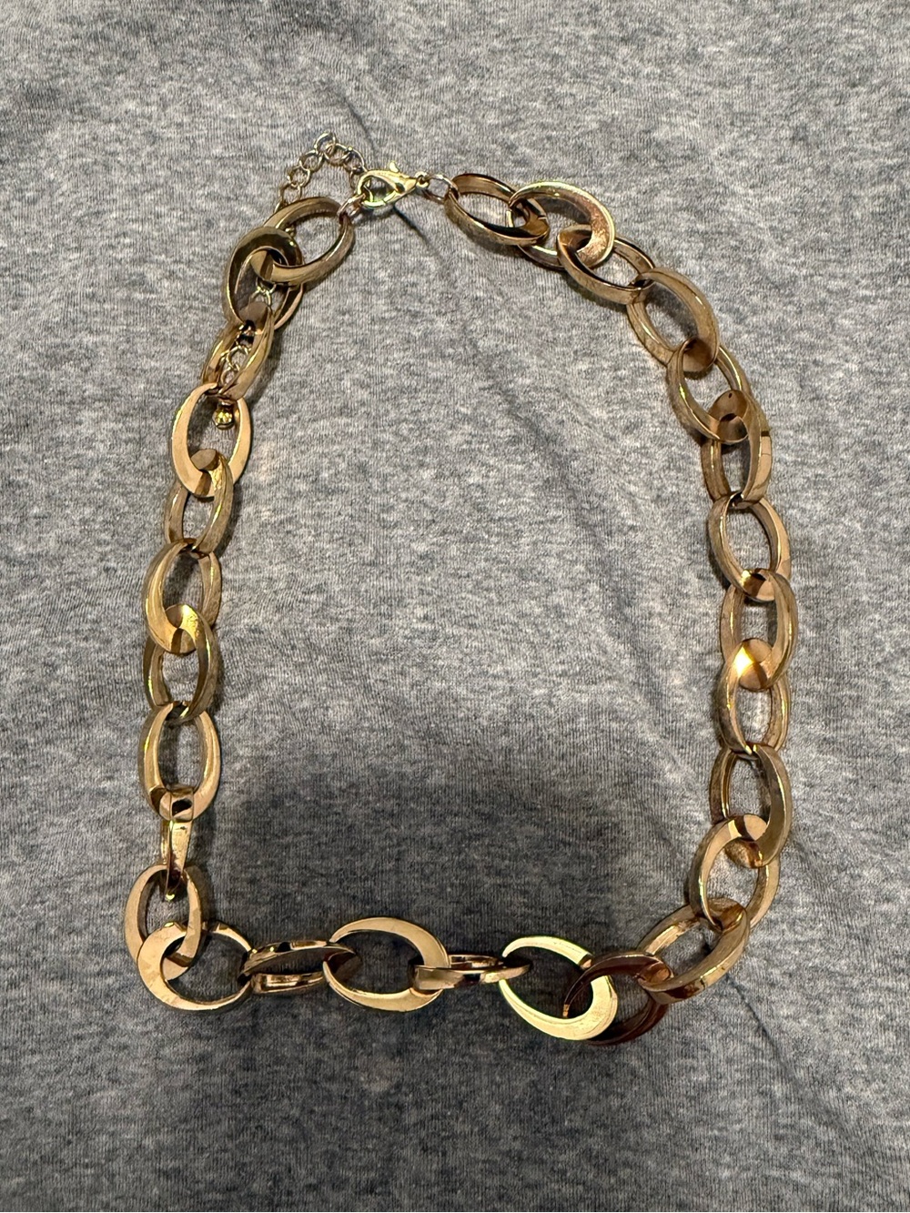Gold-Tone Linked Chain Necklace - Women's Jewelry
